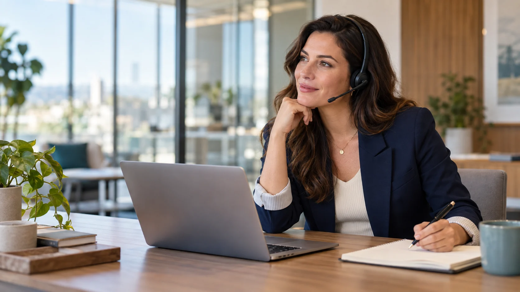 Concept image of a professional preparing a prospect conversation